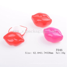 lip shape plastic cosmetic packaging cream jar face cream container skin care packaging